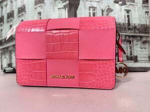 Michael Kors 35T1GM9C1E Small Crocodile Embossed Crossbody Bag